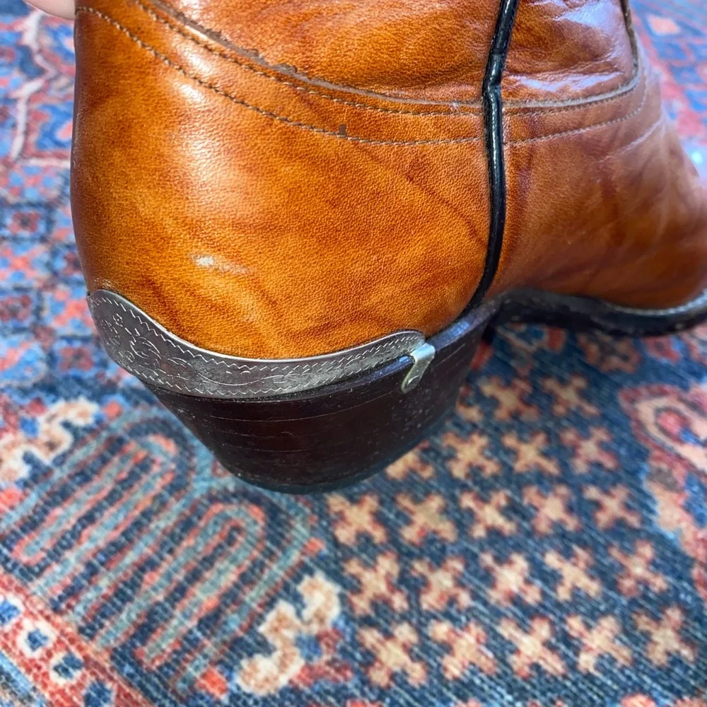 Dan Post Tony Lama Brown Heeled Boots - Picture 8 of 12